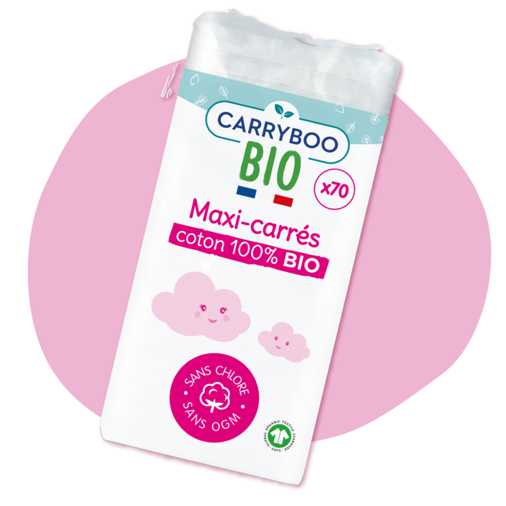Maxi carré de coton bio pour bébé x50 achat vente écologique